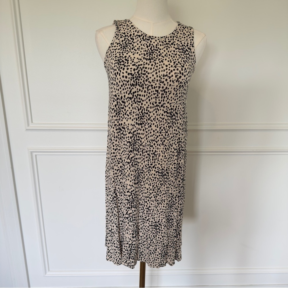 Express Black and Cream Cheetah Patterned Women's Dress Size XS